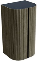 KURVE 80cm kolomkast kleur Shadow met 2 deuren.