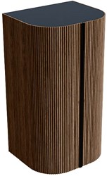 KURVE 80cm kolomkast kleur Walnut met 2 deuren.