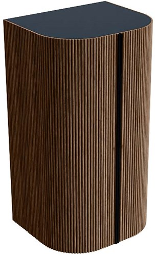 KURVE 80cm armarios de columna color Walnut con 2 puertas.