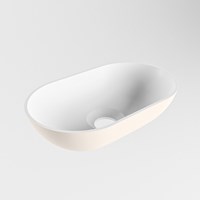 POOLE Countertop Basin solid surface 30cm color Linen / Talc.-2