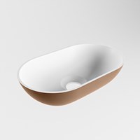 POOLE Countertop Basin solid surface 30cm color Rust / Talc.-2