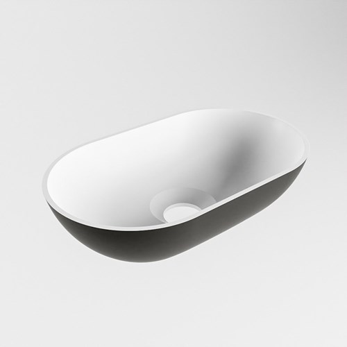 POOLE aufsatzwaschbecken solid surface 30cm farbe Urban / Talc.-2