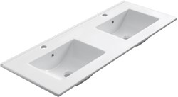 DENIA Inset / Built-in Basin Ceramics 121cm. Position basin Double.