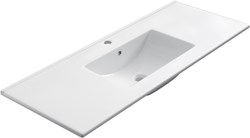 DENIA Inset / Built-in Basin Ceramics 121cm. Position basin Center.