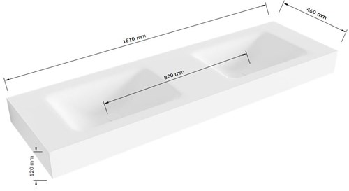 VRIJ CLOUD 161 dubbel technische tekening