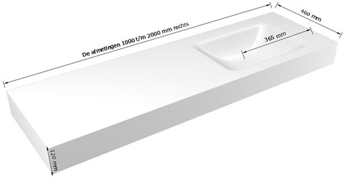 NL | VRIJ CLOUD 100-200 rechts technische tekening