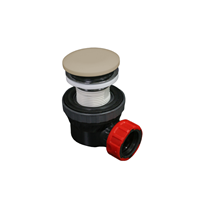 Space-saving click waste 6.7cm high solid surface color Linen.
