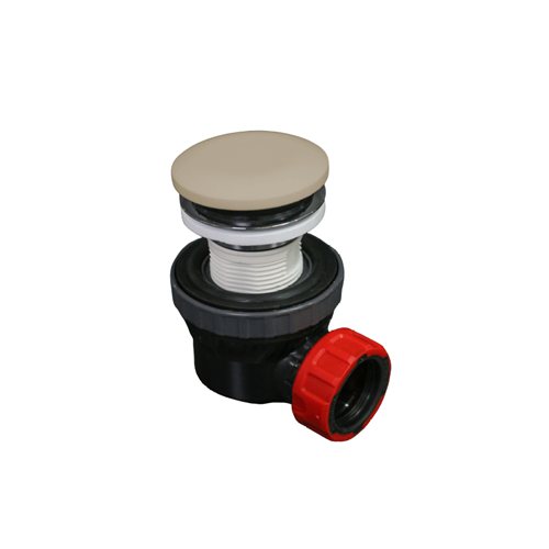 Space-saving click waste 6.7cm high solid surface color Linen.