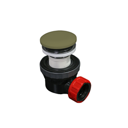 Space-saving click waste 6.7cm high solid surface color Army.
