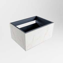 ERIN waschtischunterschrank 60cm mit 1 schublade in der farbe Carrara.