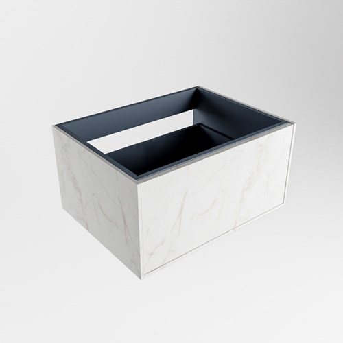 ERIN badmeubel onderkast 60cm met 1 lade in de kleur Carrara.