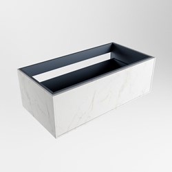 ERIN badmeubel onderkast 90cm met 1 lade in de kleur Carrara.