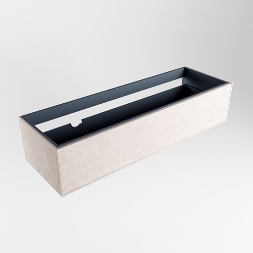ERIN badmeubel onderkast 140cm met 1 lade in de kleur Underlayment, Links uitsparing in lade.