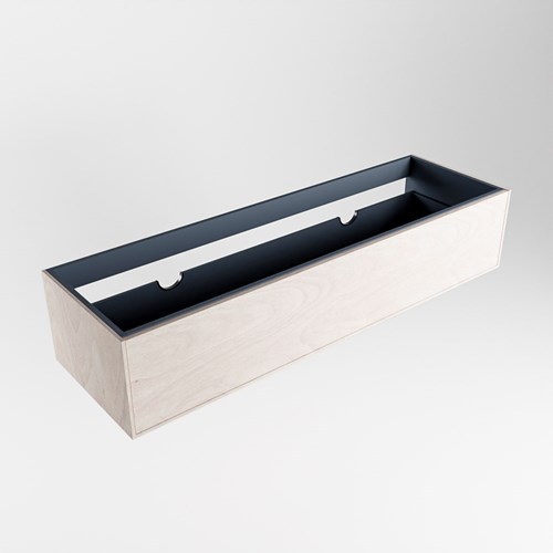 ERIN badmeubel onderkast 150cm met 1 lade in de kleur Underlayment, Dubbele uitsparing in lade.