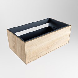 ERIN badmeubel onderkast 80cm met 1 lade in de kleur Washed Oak.
