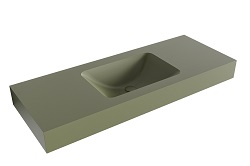 MONDIAZ LEAF VRIJHANGENDE SOLID SURFACE WASTAFEL