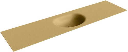 MOON Oro solid surface inbouw wastafel 181cm. Positie wasbak Midden. 