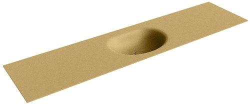 MOON Oro solid surface inbouw wastafel 191cm. Positie wasbak Midden. 