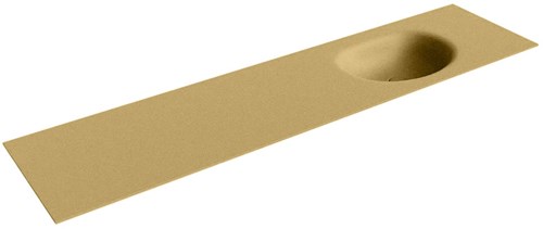 MOON Oro solid surface inbouw wastafel 191cm. Positie wasbak Rechts. 