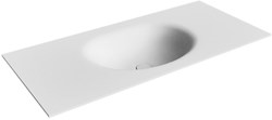 MOON Talc solid surface inbouw wastafel 100cm. Positie wasbak Midden.
