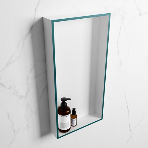 EASY Nis 59,5x29,5cm in solid surface kleur Smag | Talc. 1 vak  geschikt voor in- of opbouw