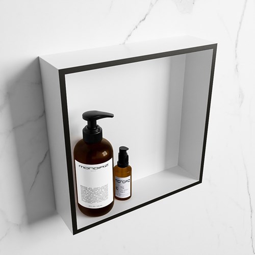 EASY Nis 29,5x29,5cm in solid surface kleur Urban | Talc. 1 vak  geschikt voor in- of opbouw