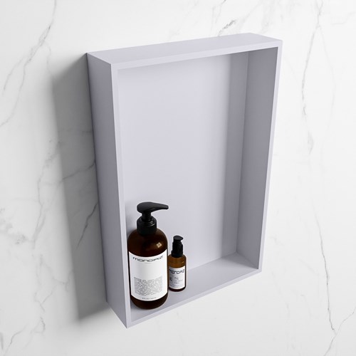 EASY Nis 44,5x29,5cm in solid surface kleur Cale | Cale. 1 vak  geschikt voor in- of opbouw