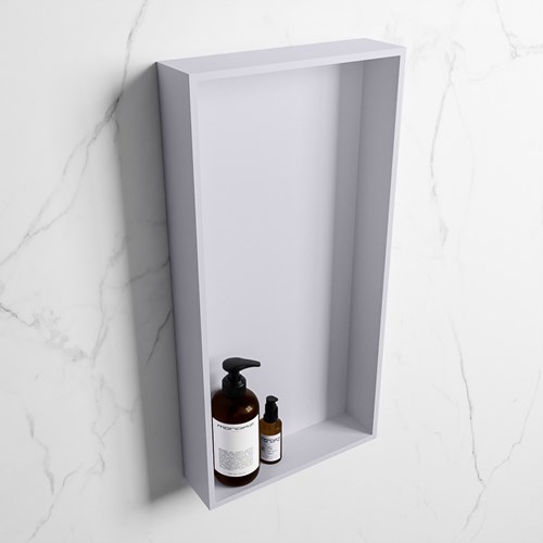 EASY Nis 59,5x29,5cm in solid surface kleur Cale | Cale. 1 vak  geschikt voor in- of opbouw