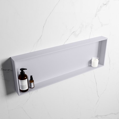 EASY Nis 89,5x29,5cm in solid surface kleur Cale | Cale. 1 vak  geschikt voor in- of opbouw