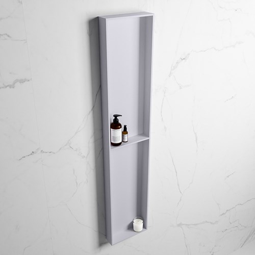 EASY Nis 89,5x29,5cm in solid surface kleur Cale | Cale. 2 vakken geschikt voor in- of opbouw