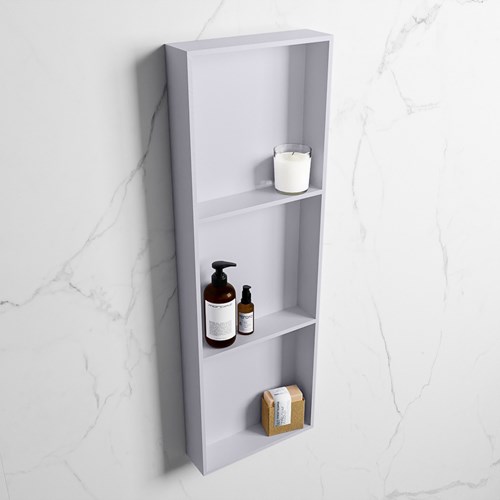 EASY Nis 89,5x29,5cm in solid surface kleur Cale | Cale. 3 vakken  geschikt voor in- of opbouw