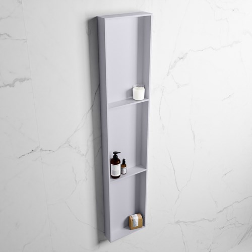 EASY Nis 149,5x29,5cm in solid surface kleur Cale | Cale. 3 vakken  geschikt voor in- of opbouw