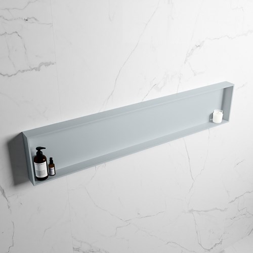 EASY Nis 149,5x29,5cm in solid surface kleur Clay | Clay. 1 vak  geschikt voor in- of opbouw