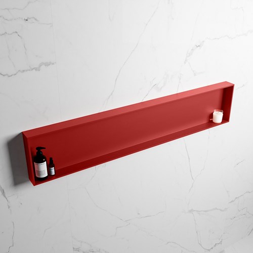 EASY Nis 149,5x29,5cm in solid surface kleur Fire | Fire. 1 vak  geschikt voor in- of opbouw