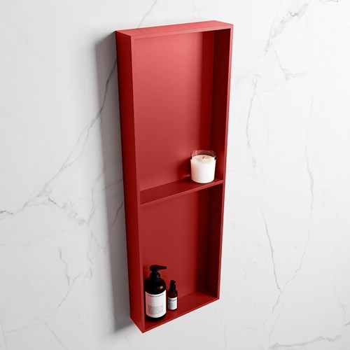 EASY Nis 149,5x29,5cm in solid surface kleur Fire | Fire. 2 vakken geschikt voor in- of opbouw