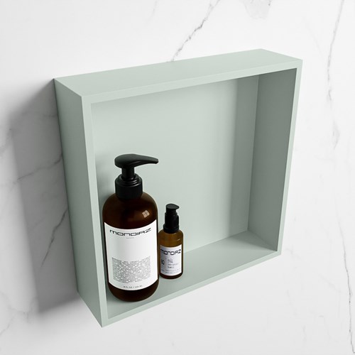 EASY Nis 29,5x29,5cm in solid surface kleur Greey | Greey. 1 vak  geschikt voor in- of opbouw