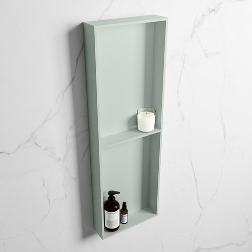EASY Nis 149,5x29,5cm in solid surface kleur Greey | Greey. 2 vakken geschikt voor in- of opbouw