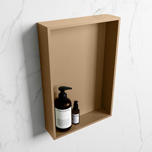 EASY Nis 44,5x29,5cm in solid surface kleur Oro | Oro. 1 vak  geschikt voor in- of opbouw