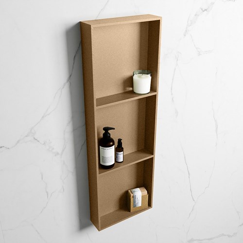 EASY Nis 89,5x29,5cm in solid surface kleur Oro | Oro. 3 vakken  geschikt voor in- of opbouw