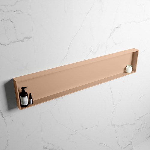 EASY Nis 149,5x29,5cm in solid surface kleur Rosee | Rosee. 1 vak  geschikt voor in- of opbouw