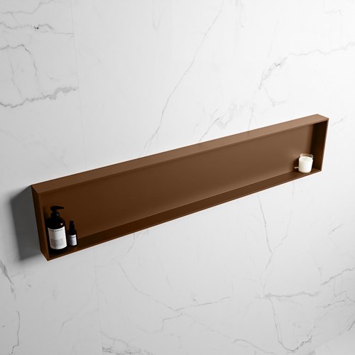 EASY Nis 149,5x29,5cm in solid surface kleur Rust | Rust. 1 vak  geschikt voor in- of opbouw
