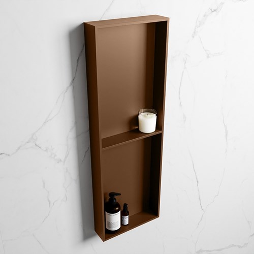 EASY Nis 149,5x29,5cm in solid surface kleur Rust | Rust. 2 vakken geschikt voor in- of opbouw