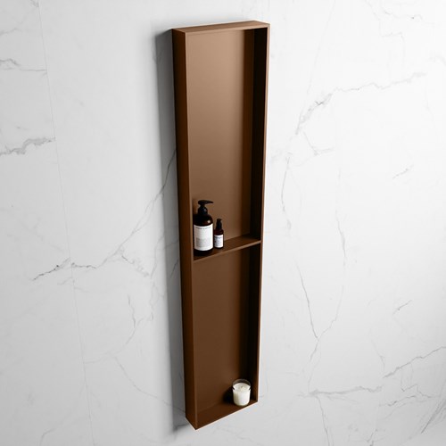 EASY Nis 89,5x29,5cm in solid surface kleur Rust | Rust. 2 vakken geschikt voor in- of opbouw