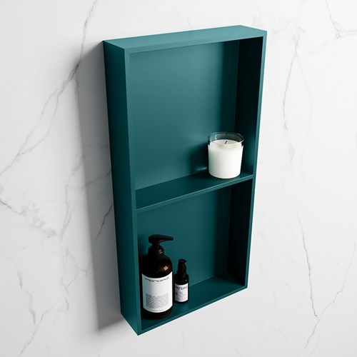 EASY Nis 59,5x29,5cm in solid surface kleur Smag | Smag. 2 vakken geschikt voor in- of opbouw