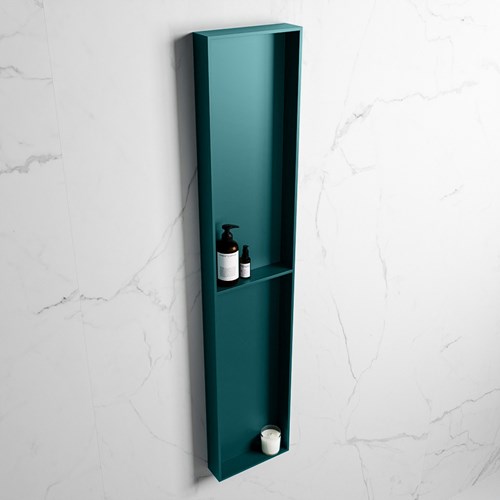 EASY Nis 89,5x29,5cm in solid surface kleur Smag | Smag. 2 vakken geschikt voor in- of opbouw