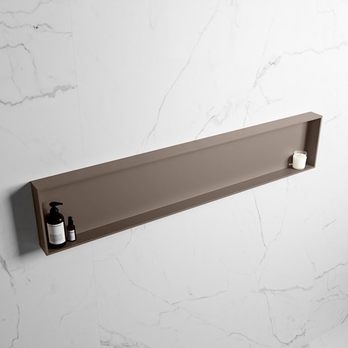 EASY Nis 149,5x29,5cm in solid surface kleur Smoke | Smoke. 1 vak  geschikt voor in- of opbouw