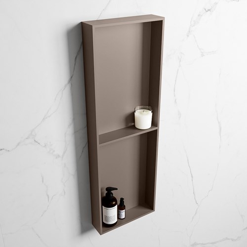 EASY Nis 149,5x29,5cm in solid surface kleur Smoke | Smoke. 2 vakken geschikt voor in- of opbouw