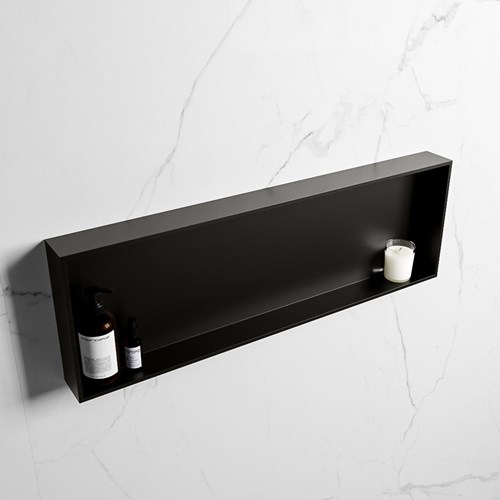 EASY Nis 89,5x29,5cm in solid surface kleur Urban | Urban. 1 vak  geschikt voor in- of opbouw