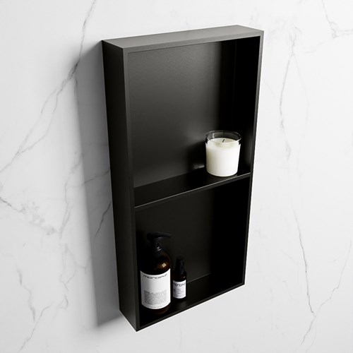 EASY Nis 59,5x29,5cm in solid surface kleur Urban | Urban. 2 vakken geschikt voor in- of opbouw