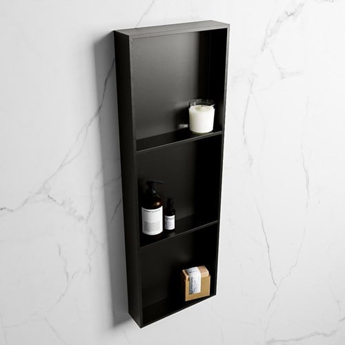 EASY Nis 89,5x29,5cm in solid surface kleur Urban | Urban. 3 vakken  geschikt voor in- of opbouw